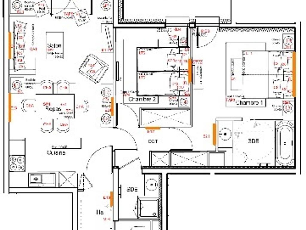 T3 Contemporain avec Balcon et Parking à Courchevel - FR-1-562-30 - 2