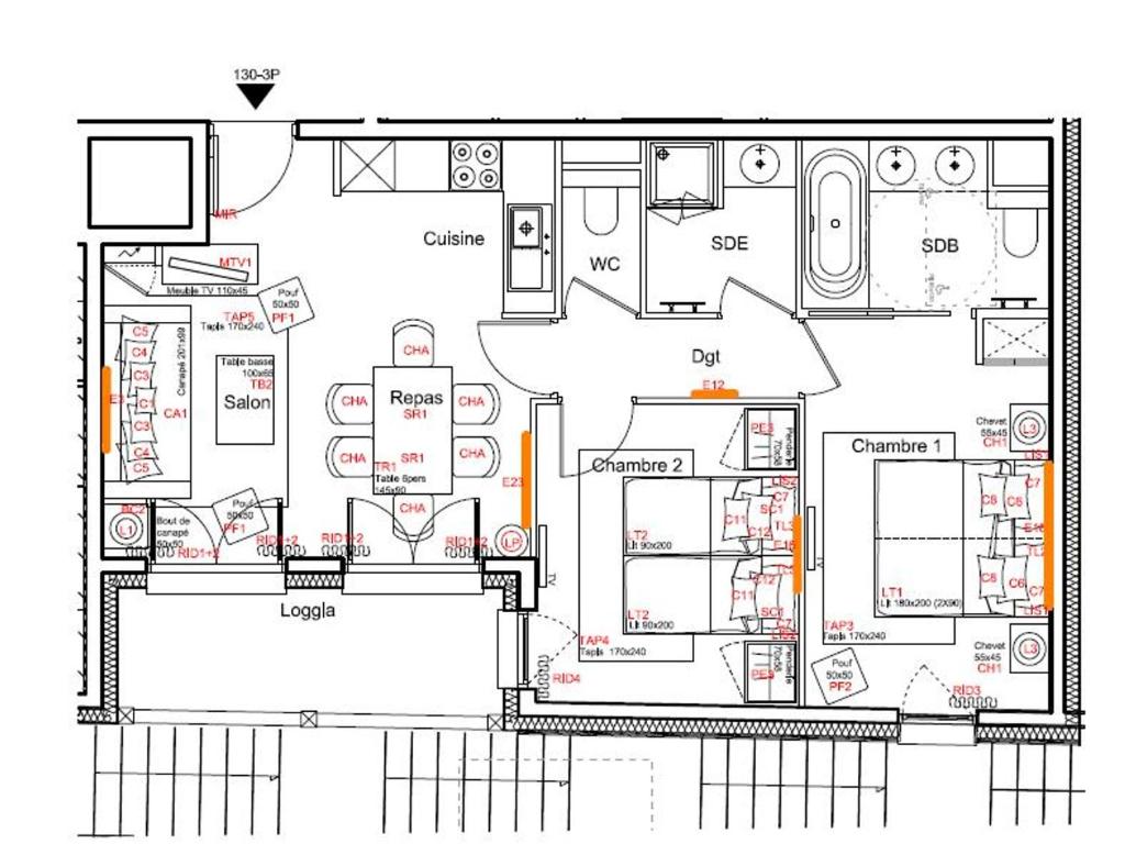 Appartement moderne 3 pièces à Courchevel avec parking et wifi - FR-1-562-28 - 2
