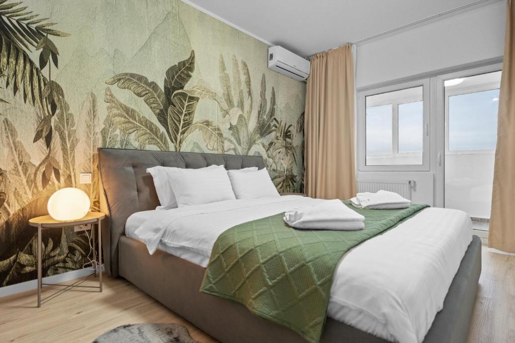 High-end Apartment with Panoramic View, Parking & Pool, Bukurešť