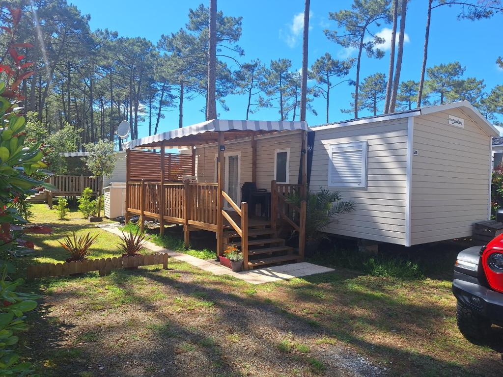 MH 535 Tout équipé 3 CHAMBRES 1 SDB dans camping 4 étoiles, Saint-Julien-en-Born