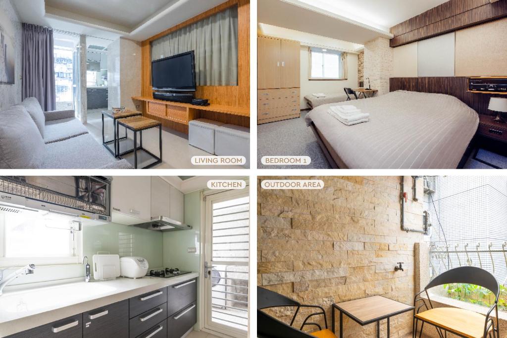 Comfy & Central 2B1b, Sleeps 5, 3min to Daan MRT 舒適市中心 2房1衛 睡5人 3分到大安站, Tchaj-pej