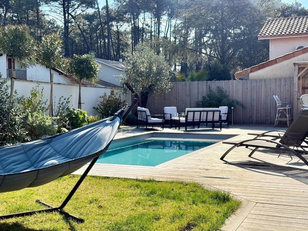 Sublime maison de vacances piscine au cœur des pins, proche plage - 3