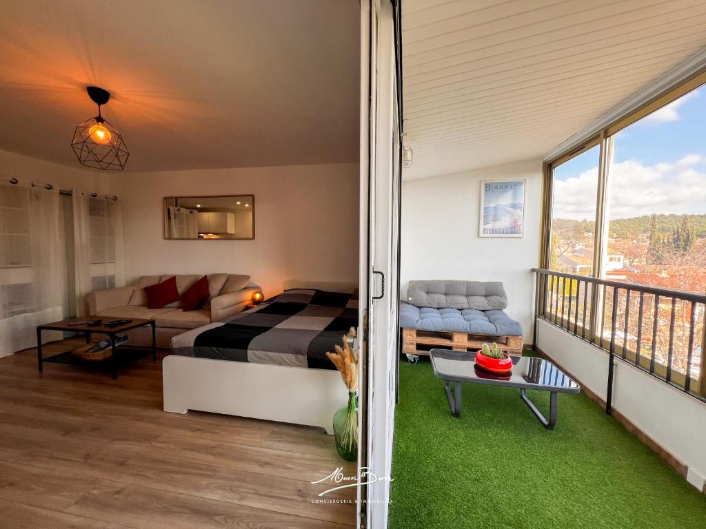 Studio lumineux 4 couchages avec terrasse à 500m de la plage, parking gratuit - 3