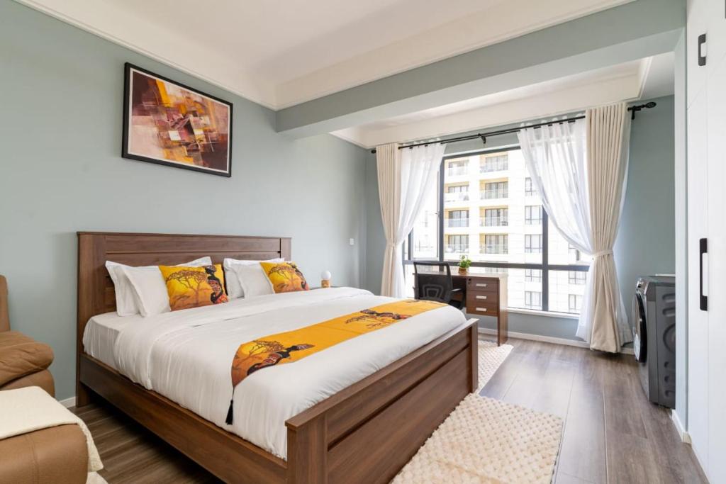 Alba with pool, gym, mini market, and free parking, Nairobi