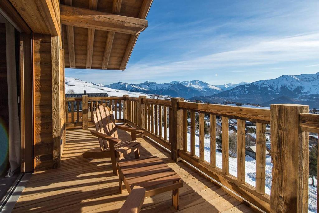 ODYSSEE A201 Vaste appartement en vieux bois sur les pistes, vue panoramique - 5