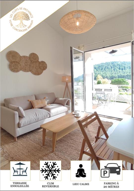 Petit Sablé - T3 avec Terrasse Proche Cassis, Roquefort-la-Bédoule