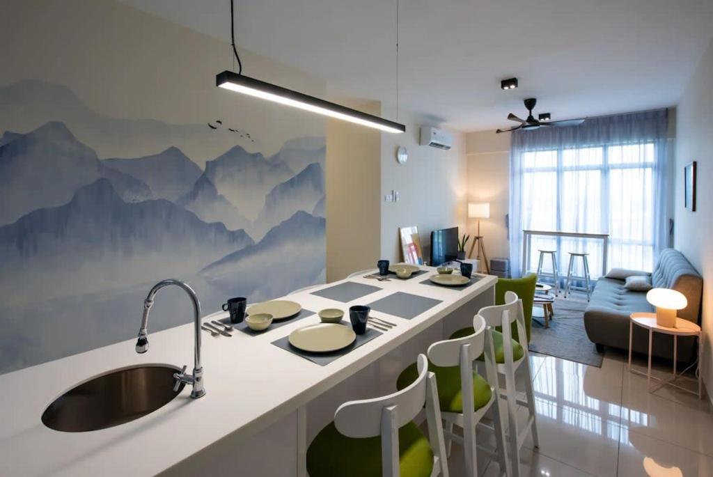 Chic & Cozy 3BR Apt ARC at Austin Free Parking, Johor Bahru