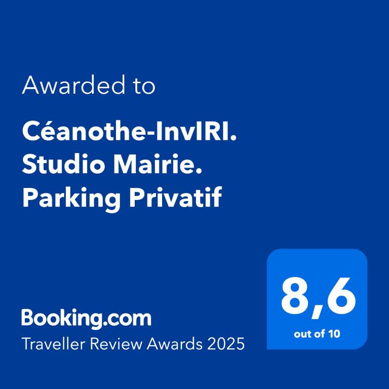 Céanothe-InvIRI. Studio Mairie. Parking Privatif - 2