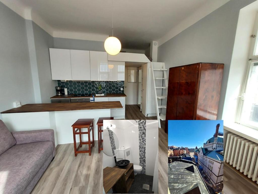 Apartment with roof view next to Railway station, Helsinky