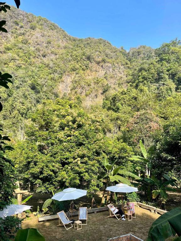 Balcony/terrace, Khao Sok Green Mountain View Bungalows in Khao Sok (Suratthani)
