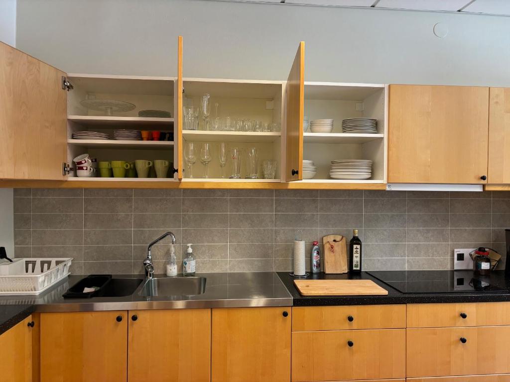 Kitchen, Hagadalens Hostel & Vandrarhem in Uppsala