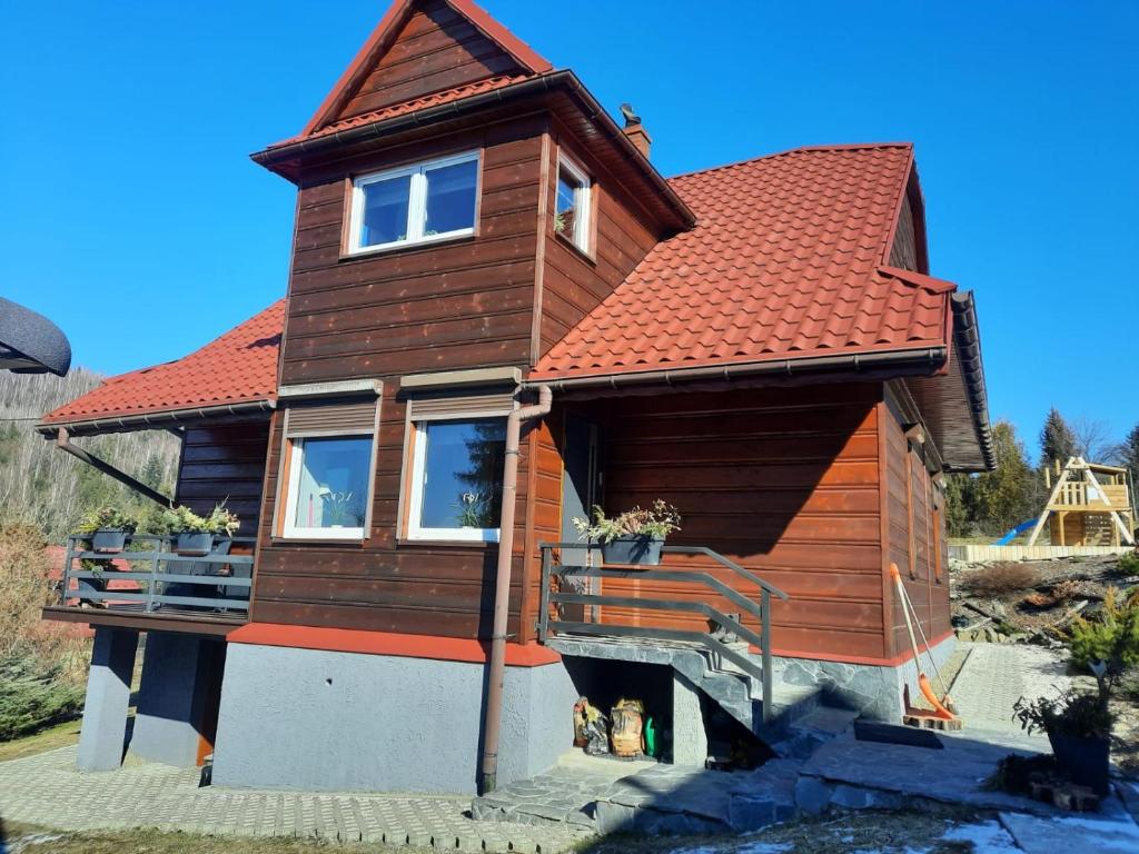 Dom Salamandra z panoramą gór, Rajcza