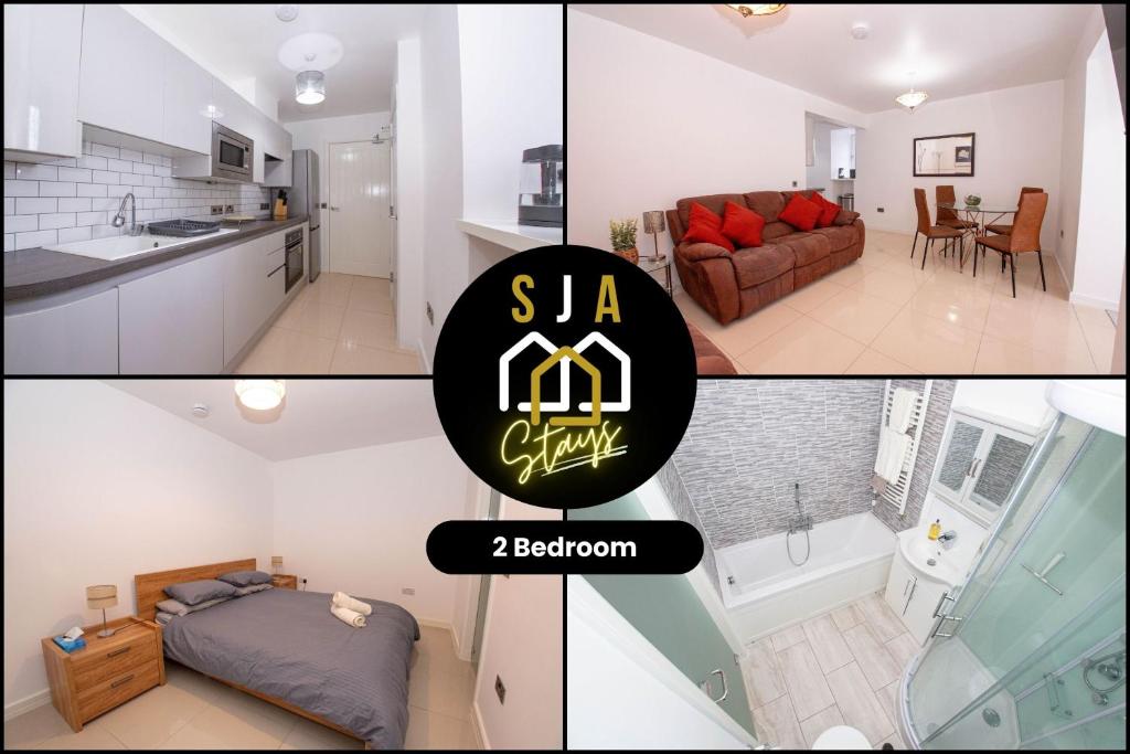 Affleck Stay 1 - SJA Stays - Modern 2 Bed Apartment - With Parking, Aberdeen