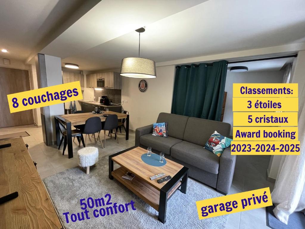 ARC 1800 Appartement 6-8 pers,5 cristaux, avec garage - 1