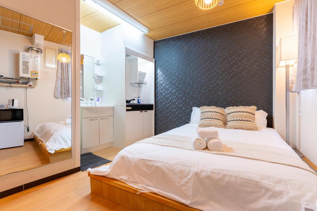 Sunny 2ppl elevator apt Juso 6 mins, Ósaka