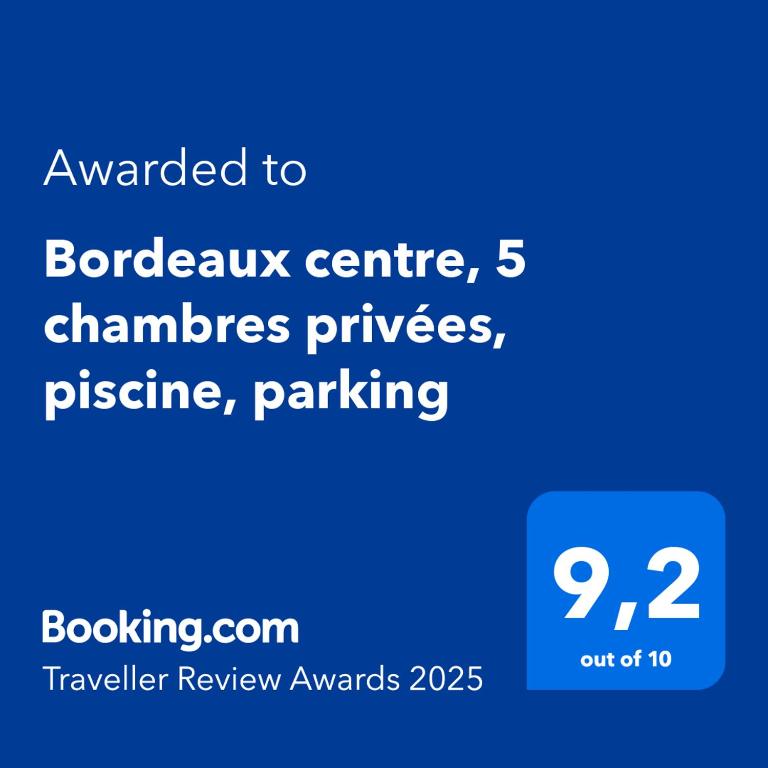 Bordeaux centre, Appartement privatif et chambres privées, piscine, parking - 2