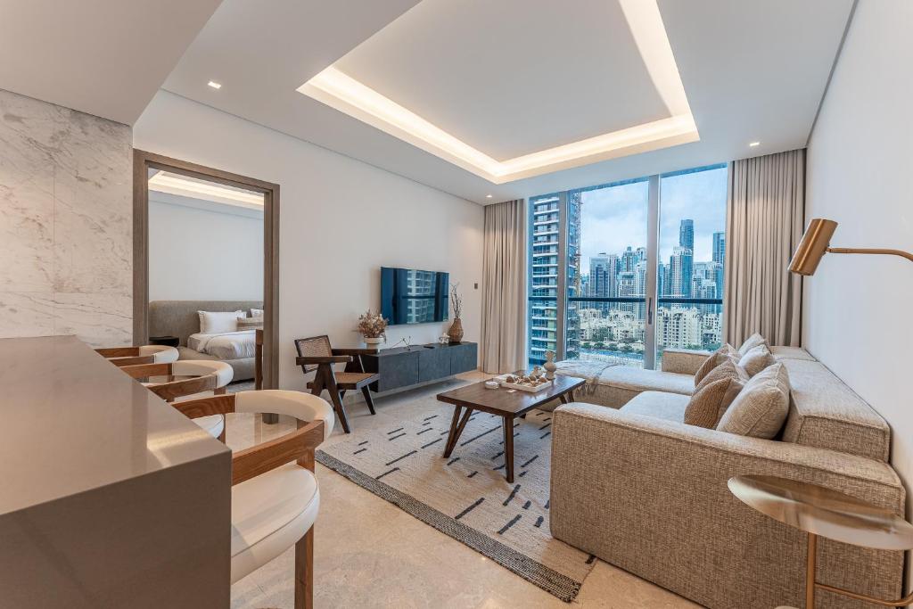 HAVN - 1 Bed in Sterling East, Burj Khalifa View, Dubái