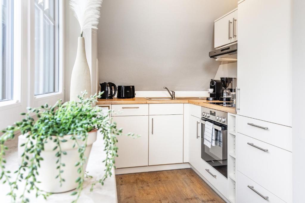 Küsten Suite Deichelfe - Grünblick, Balkon, 45qm, Greetsiel