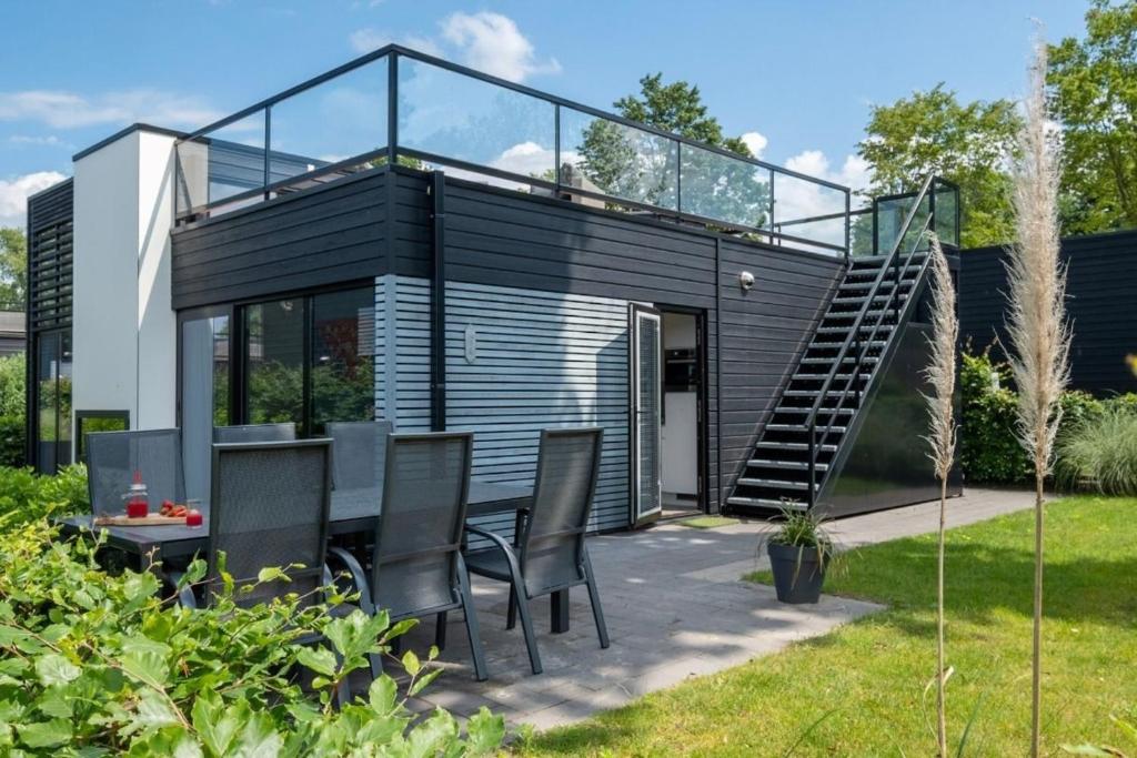 Lifestyle Cube mit Dachterrasse Meerblick und Strand, Hulshorst