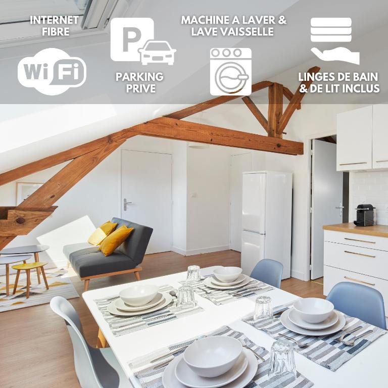 Minuit à Paris - Wifi fibre/Linge/Parking, Chateaubriant