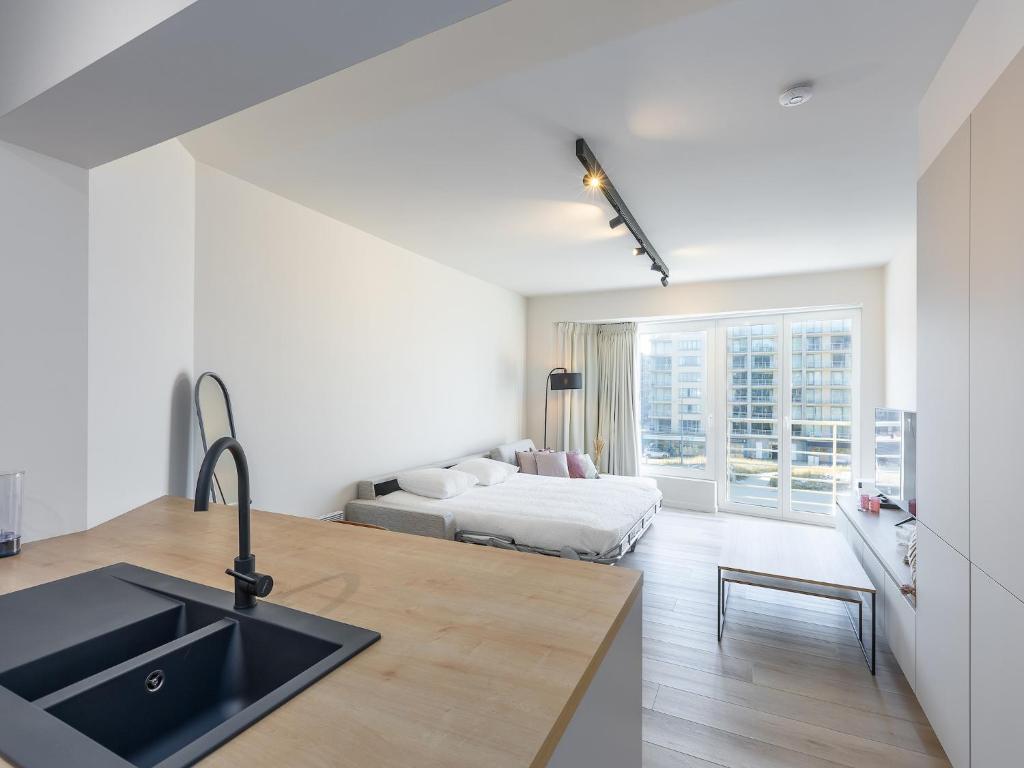 Modern studio with sea view, Middelkerke