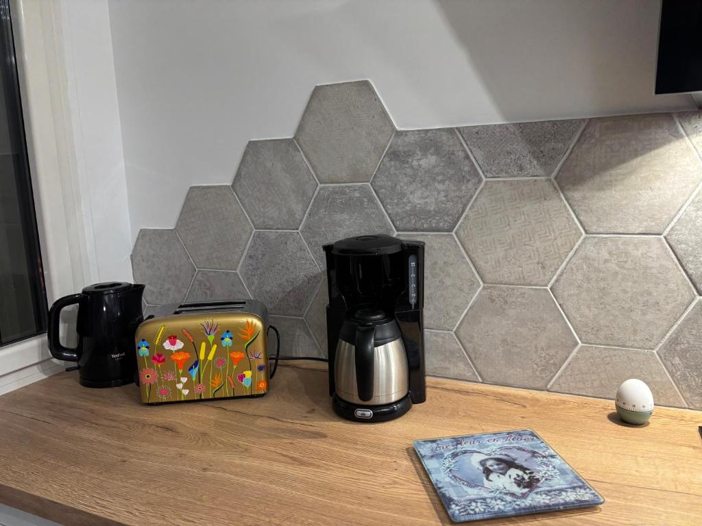 BedinReims elegant green bottle quiet and close to center free parking and wifi free ideal 5 à 9 Adultes - 3