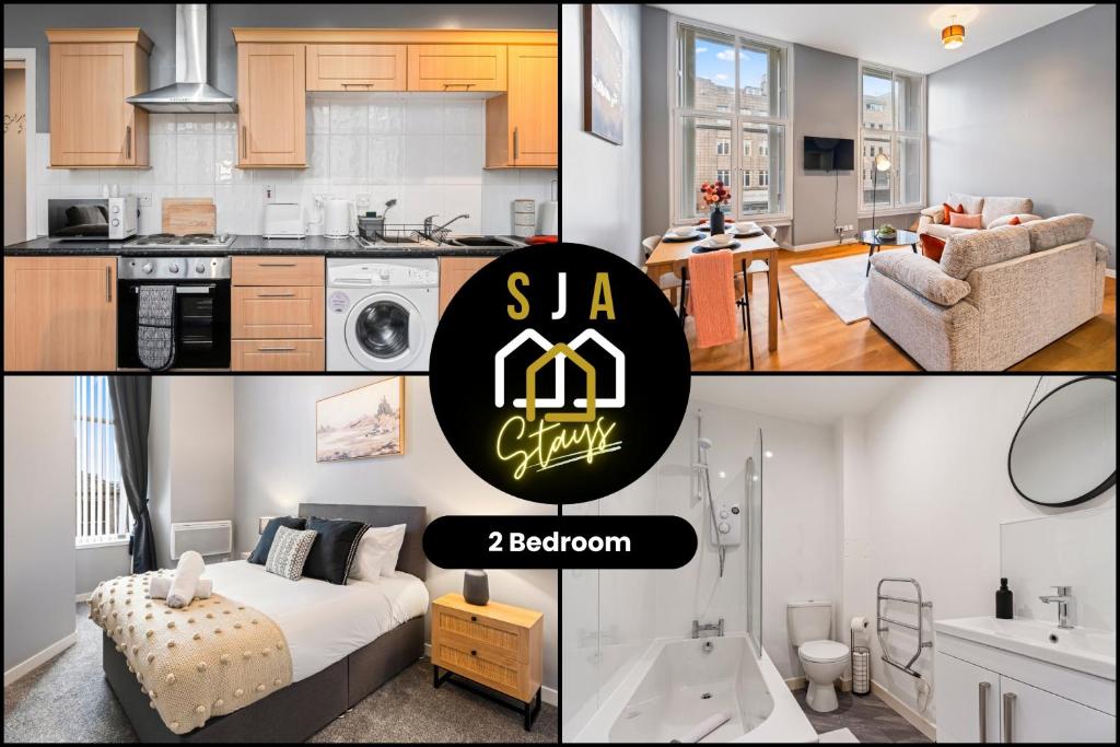 Union Stay - SJA Stays - Modern 2 Bed Apartment, Aberdeen