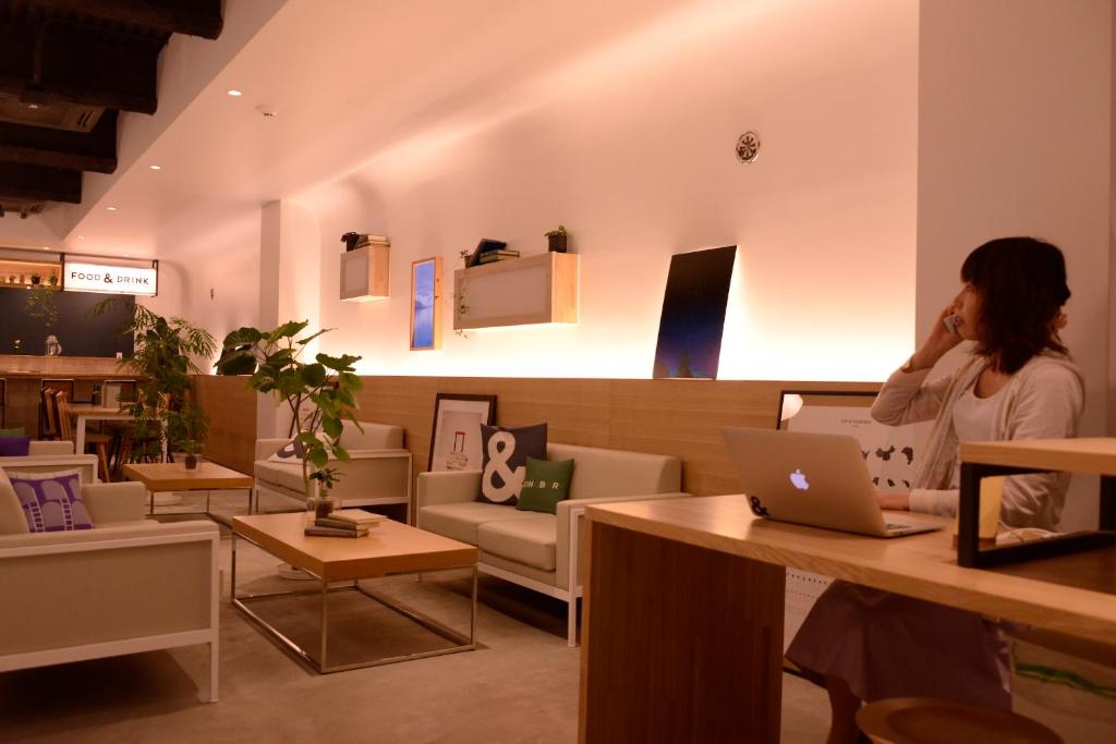 Shared lounge/TV area, AND HOSTEL AKIHABARA in Tokyo