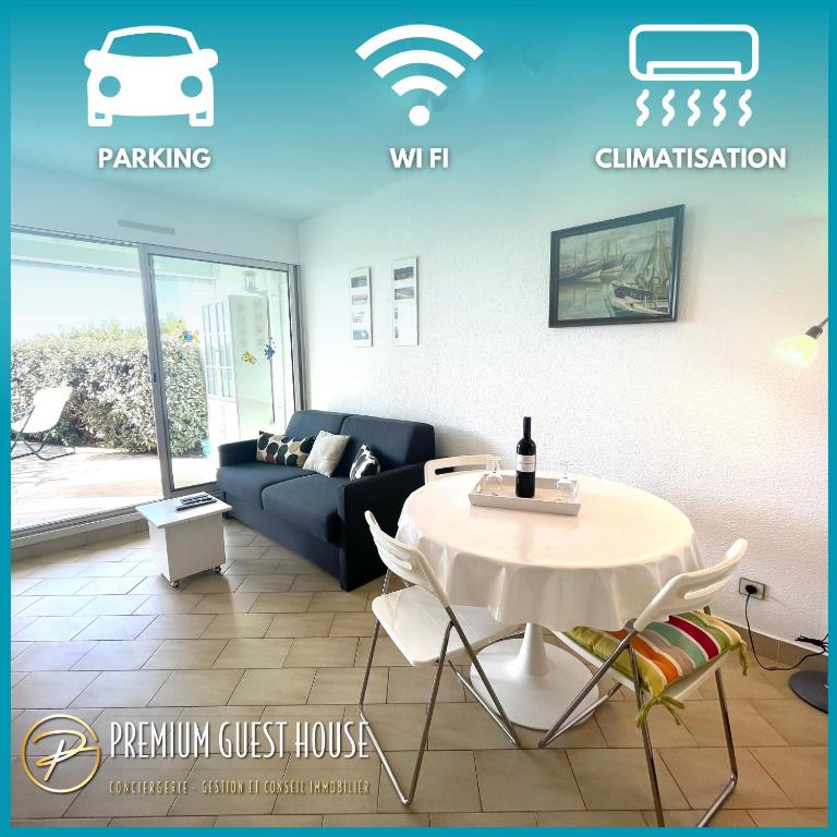 PGH N26 - Première Ligne, Jardin et Parking Privé, La Grande Motte