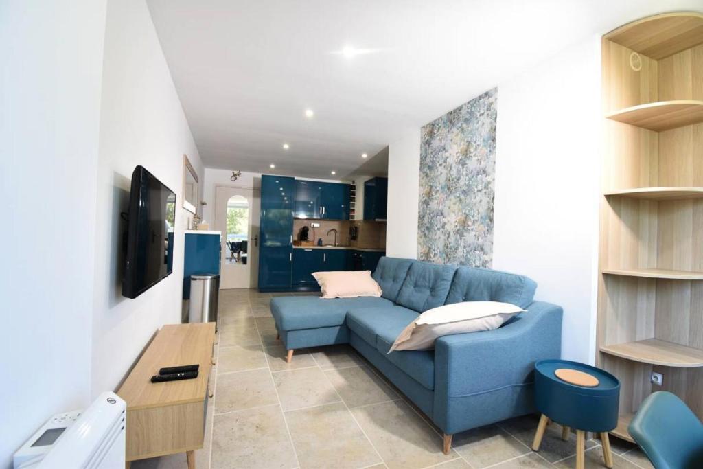 Résidence Le Chabian - Port Camargue T2 rénové, tout équipé, en 1ère ligne mer, plage sud à 50m, piscine, tennis, climatisé MAE-7061 - 2