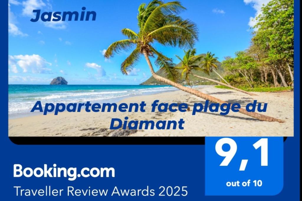 Jasmin - Appartement face plage Diamant, Le Diamant