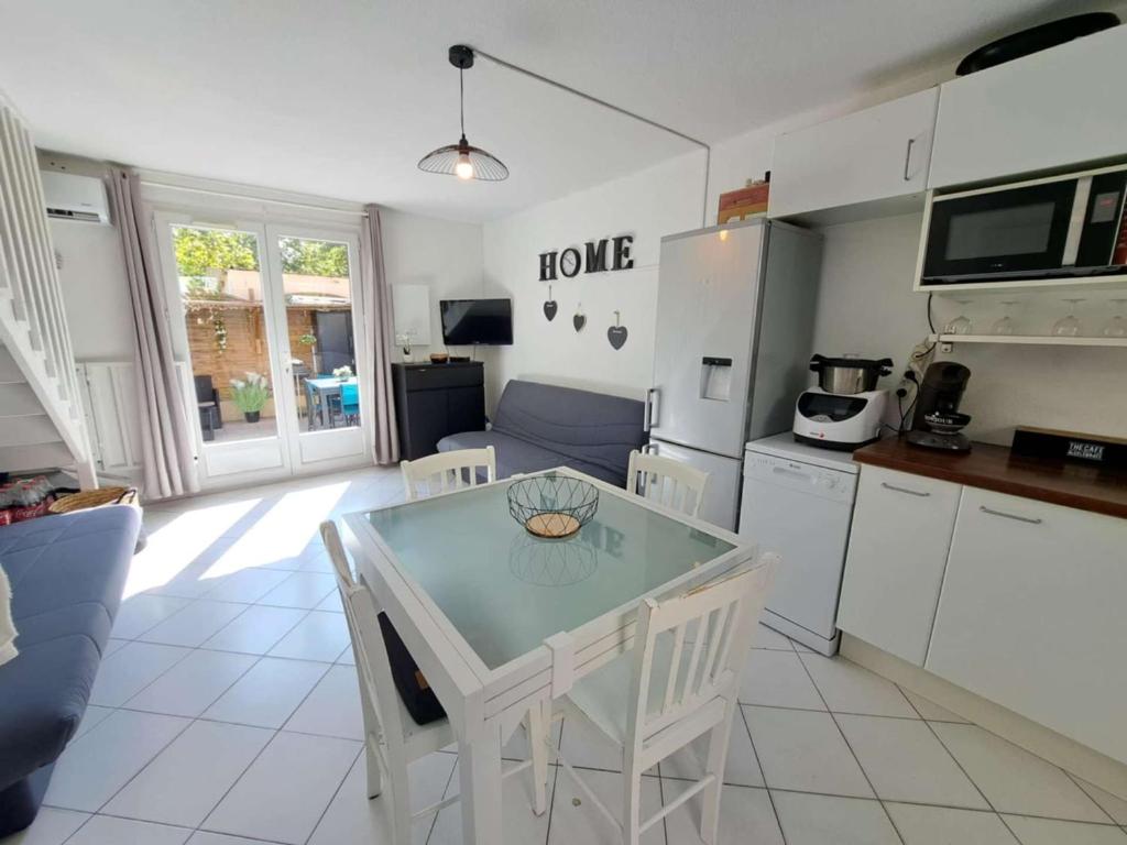 Maison mitoyenne climatisée 7 pers. avec piscine et parking à Marseillan-Plage - FR-1-326-848 - 4