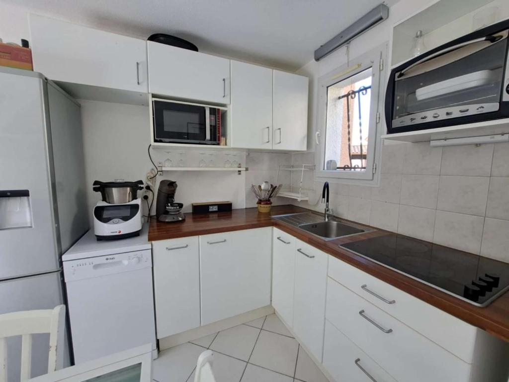 Maison mitoyenne climatisée 7 pers. avec piscine et parking à Marseillan-Plage - FR-1-326-848 - 5