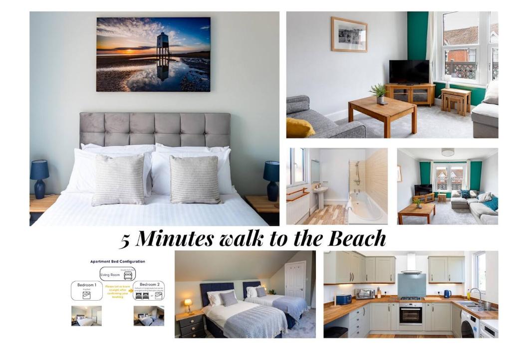 Pass the Keys Stylish 2 Bed Flat near Beach M5, Burnham on Sea