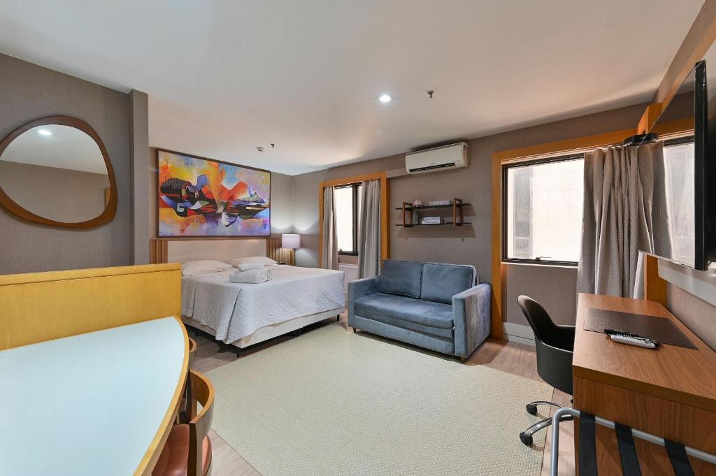 503 Flat particular dentro do Hotel Transamerica Faria lima + sofa-cama!, São Paulo