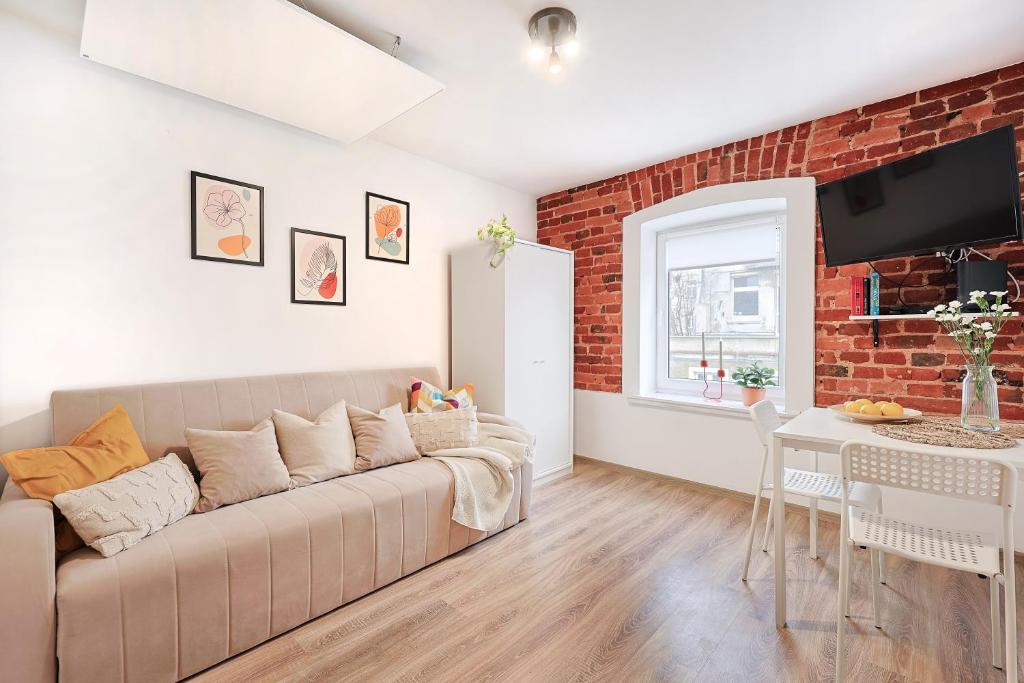 Urban Nest, przytulne studio w centrum, Lodž