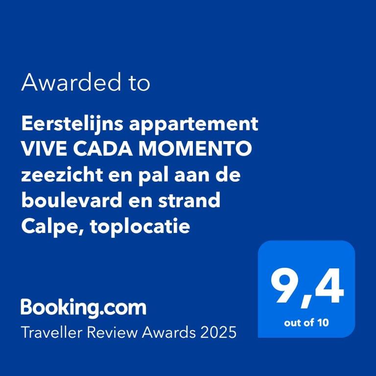 Eerstelijns appartement VIVE CADA MOMENTO zeezicht en pal aan de boulevard en strand Calpe, toplocatie - 2