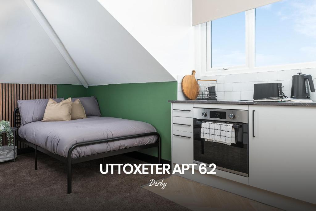 Gorgeous Studio Apartment in Derby by Renzo, Brilliant Location, Close to Derby City Centre, Derby