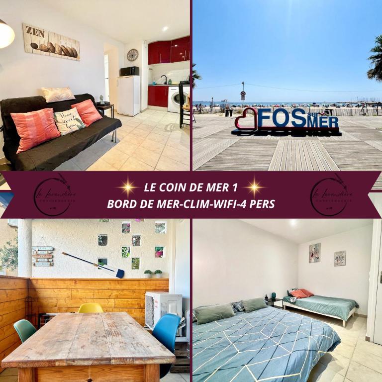 Le Coin de Mer 1 - Bord de mer, CLIM, WIFI, 4 pers, Fos-sur-Mer