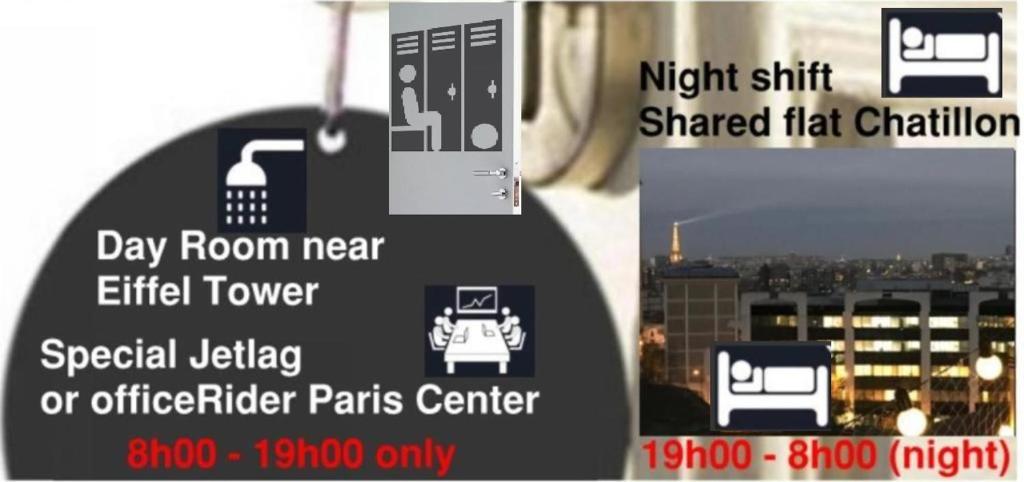 Eiffel Citea Access dayroom Espace Paris sans nuitée et Chambre partagée Chatillon nuitée -- Repos journée ou Espace Travail 8-19h Proche Tour Eiffel ou Usage bureau à l'heure en journée -- Nuitée Chatillon Avenue Paris - 4