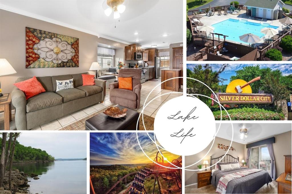 The Cove 12-4 By SDC, Big Deck, Pool, Hot Tub, By Lake , No Stairs, Branson