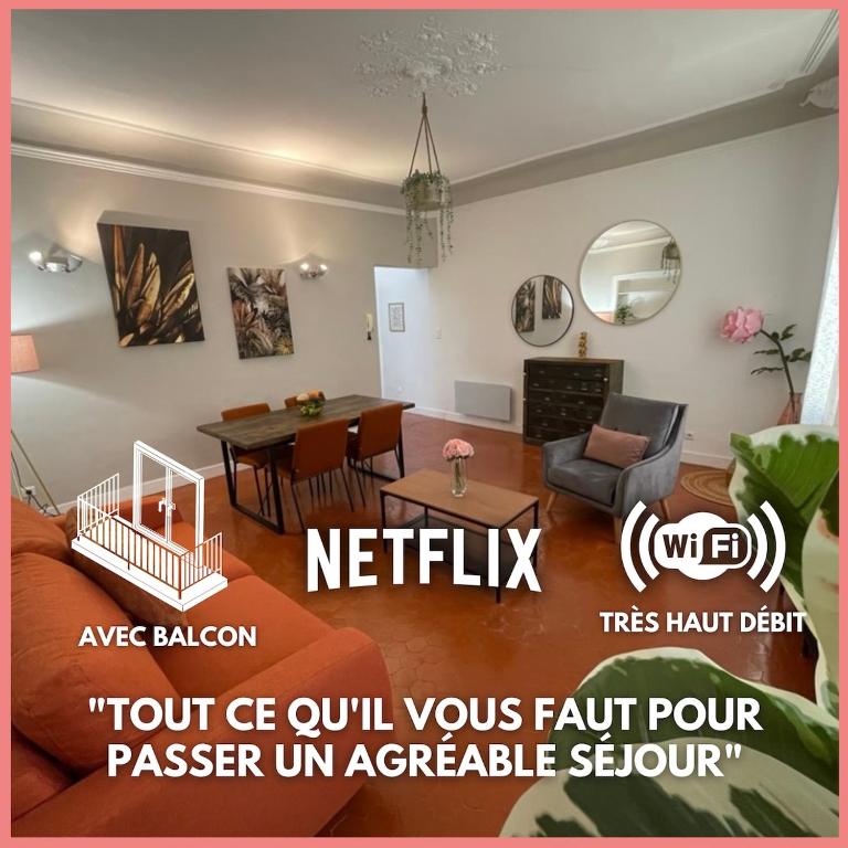 Charmant appartement T2 / 58 m2 / 4 personnes, Aix-en-Provence