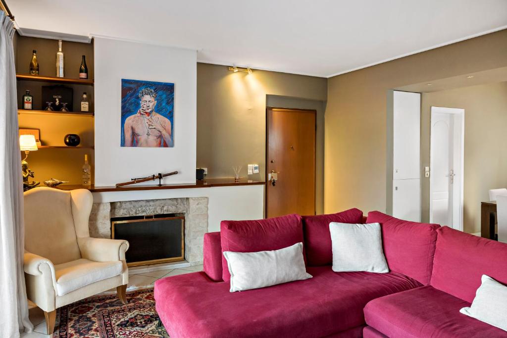 Cosy Relaxing Flat 60'' from Metro Station, Atény