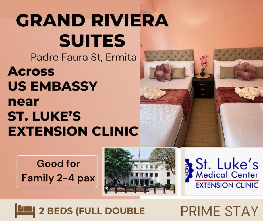Grand Riviera Suites 1201 Near US Embassy and St Luke's Medical Center Extension Clinic SLEC by Prime Stay, Manila