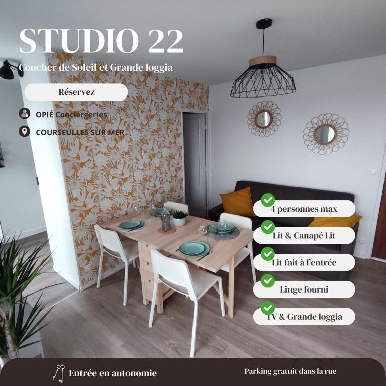 Studio 22 - Coucher de Soleil & Vue Mer, Courseulles-sur-Mer