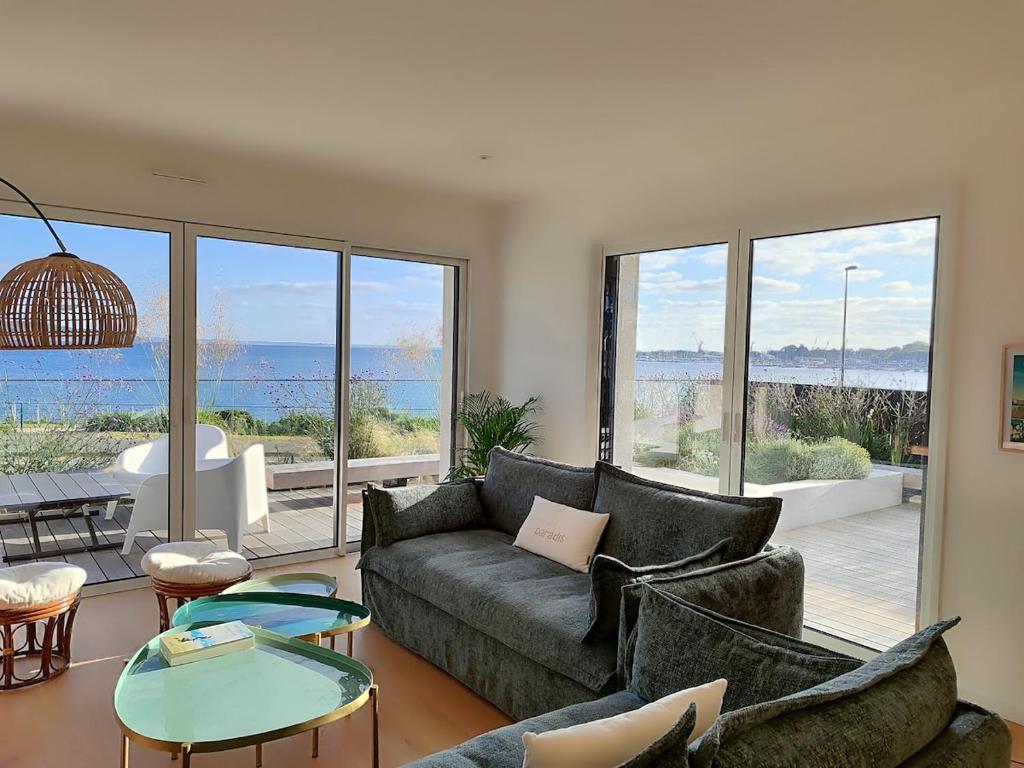 Villa vue mer, plage à 30 metres, Le Relecq-Kerhuon