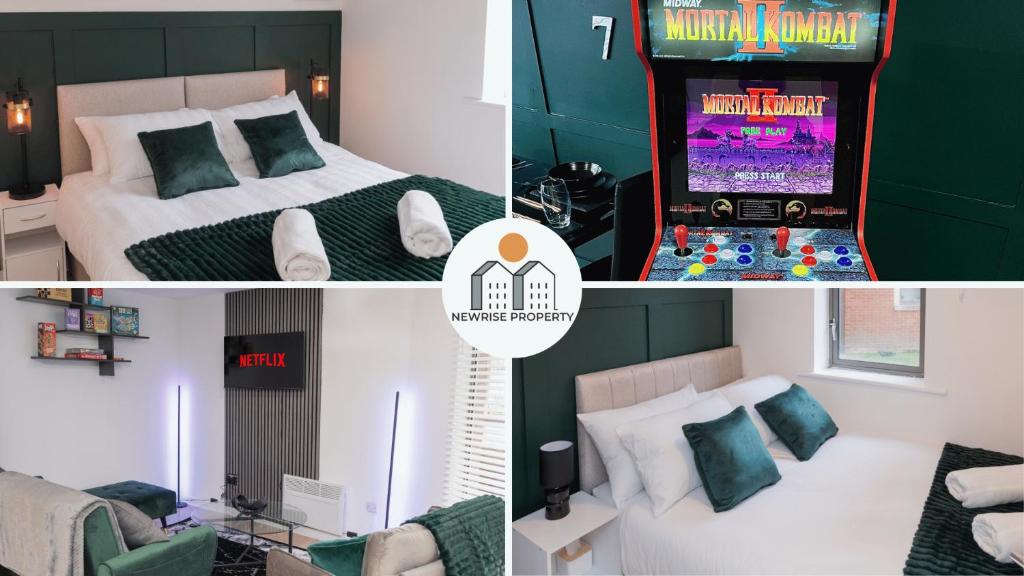 ARCADE MACHINE City Centre Sleeps 6 PARKING, Wolverhampton