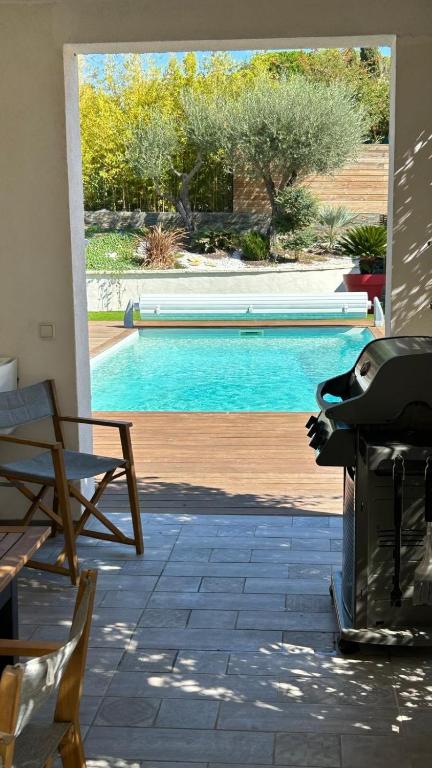 Villa Ali avec piscine et Jacuzzi a450m du la mer 3chambres 2sdb - 5