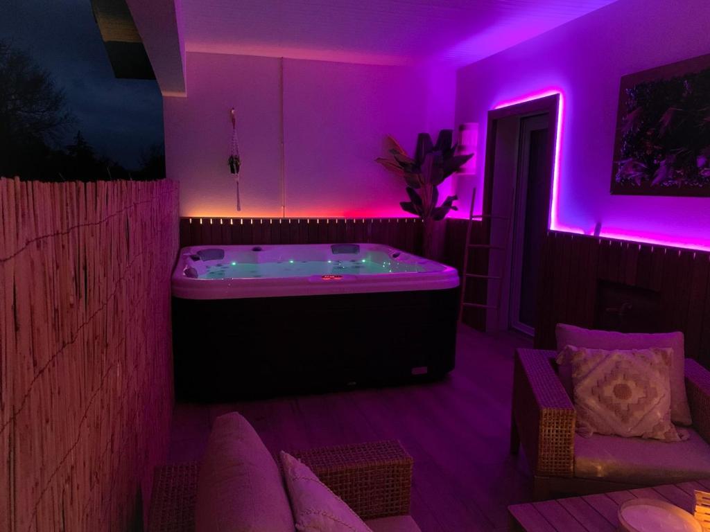Le Cocon Rose Jacuzzi privé rêve et Douceur, Belin-Beliet