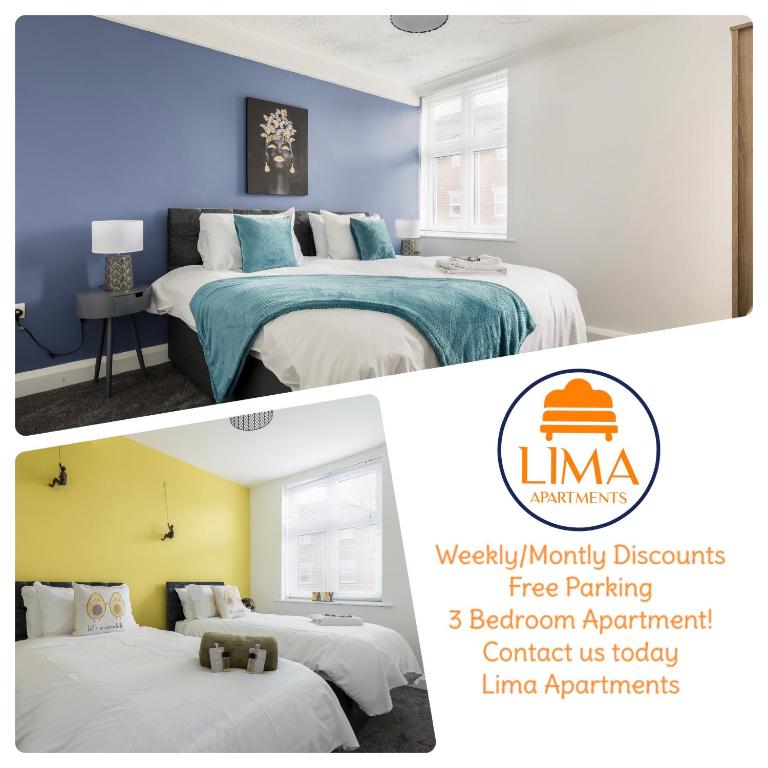 Lima Apartments Ltd-4 Beds-Large property -Long Stay Deal-Business-Parking, Bournemouth